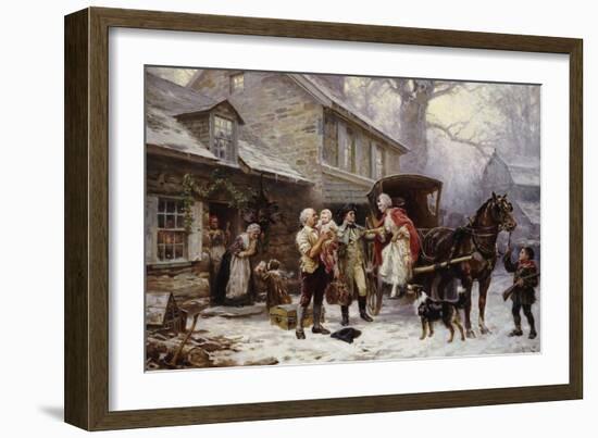 Home for Christmas, 1784-Jean Louis Gerome Ferris-Framed Giclee Print