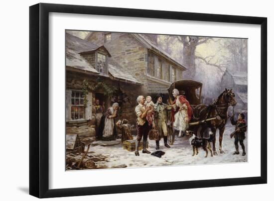 Home for Christmas, 1784-Jean Louis Gerome Ferris-Framed Giclee Print