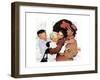 Home for Christmas-Norman Rockwell-Framed Giclee Print