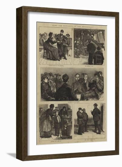 Home for News-Boys in the Metropolis-Francis S. Walker-Framed Giclee Print