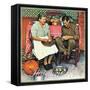 "Home for Thanksgiving", November 24,1945-Norman Rockwell-Framed Stretched Canvas