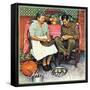 "Home for Thanksgiving", November 24,1945-Norman Rockwell-Framed Stretched Canvas