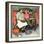 "Home for Thanksgiving", November 24,1945-Norman Rockwell-Framed Giclee Print