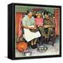 "Home for Thanksgiving", November 24,1945-Norman Rockwell-Framed Stretched Canvas