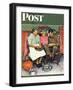 "Home for Thanksgiving" Saturday Evening Post Cover, November 24,1945-Norman Rockwell-Framed Premium Giclee Print