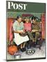 "Home for Thanksgiving" Saturday Evening Post Cover, November 24,1945-Norman Rockwell-Mounted Premium Giclee Print