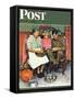 "Home for Thanksgiving" Saturday Evening Post Cover, November 24,1945-Norman Rockwell-Framed Stretched Canvas
