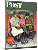 "Home for Thanksgiving" Saturday Evening Post Cover, November 24,1945-Norman Rockwell-Mounted Giclee Print
