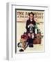 "Home from Camp" Saturday Evening Post Cover, August 24,1940-Norman Rockwell-Framed Giclee Print