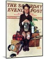 "Home from Camp" Saturday Evening Post Cover, August 24,1940-Norman Rockwell-Mounted Giclee Print