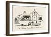 Home from Home Caravan-William Heath Robinson-Framed Art Print