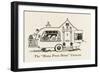 Home from Home Caravan-William Heath Robinson-Framed Art Print