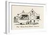 Home from Home Caravan-William Heath Robinson-Framed Art Print