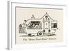 Home from Home Caravan-William Heath Robinson-Framed Art Print