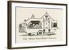 Home from Home Caravan-William Heath Robinson-Framed Art Print