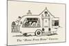 Home from Home Caravan-William Heath Robinson-Mounted Art Print