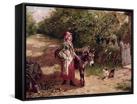 Home from Market-Edgar Bundy-Framed Stretched Canvas