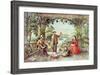 Home from the Brook, the Lucky Fishermen-Currier & Ives-Framed Giclee Print