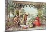 Home from the Brook, the Lucky Fishermen-Currier & Ives-Mounted Giclee Print