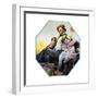 Home from the County Fair (or Father and Children in Carriage)-Norman Rockwell-Framed Giclee Print