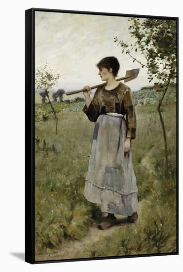 Home from the Fields-Charles Sprague Pearce-Framed Stretched Canvas