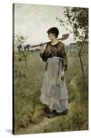 Home from the Fields-Charles Sprague Pearce-Stretched Canvas
