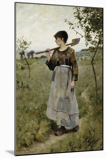 Home from the Fields-Charles Sprague Pearce-Mounted Giclee Print