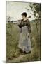 Home from the Fields-Charles Sprague Pearce-Mounted Giclee Print