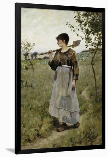 Home from the Fields-Charles Sprague Pearce-Framed Giclee Print