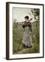 Home from the Fields-Charles Sprague Pearce-Framed Giclee Print