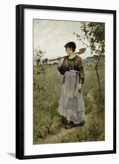 Home from the Fields-Charles Sprague Pearce-Framed Giclee Print