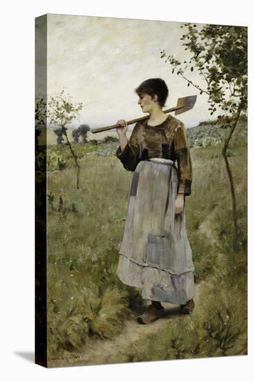 Home from the Fields-Charles Sprague Pearce-Stretched Canvas