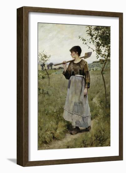 Home from the Fields-Charles Sprague Pearce-Framed Giclee Print