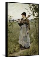 Home from the Fields-Charles Sprague Pearce-Framed Stretched Canvas