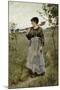 Home from the Fields-Charles Sprague Pearce-Mounted Premium Giclee Print