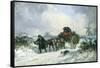 Home from the Market with the Christmas Holly-Thomas Smythe-Framed Stretched Canvas