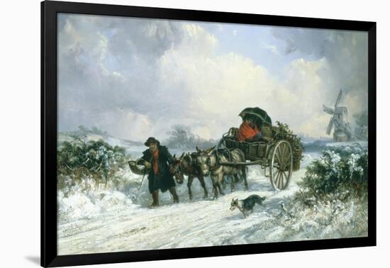 Home from the Market with the Christmas Holly-Thomas Smythe-Framed Giclee Print