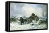Home from the Market with the Christmas Holly-Thomas Smythe-Framed Stretched Canvas