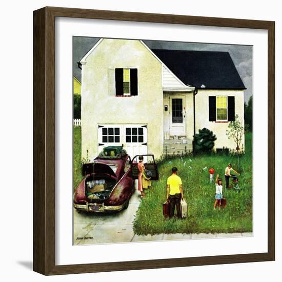 "Home from Vacation", August 23, 1952-John Falter-Framed Giclee Print