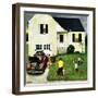 "Home from Vacation", August 23, 1952-John Falter-Framed Giclee Print