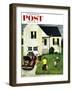 "Home from Vacation" Saturday Evening Post Cover, August 23, 1952-John Falter-Framed Giclee Print