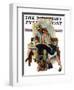 "Home from Vacation" Saturday Evening Post Cover, September 13,1930-Norman Rockwell-Framed Giclee Print