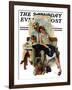 "Home from Vacation" Saturday Evening Post Cover, September 13,1930-Norman Rockwell-Framed Giclee Print