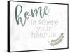 Home Heart-Milli Villa-Framed Stretched Canvas