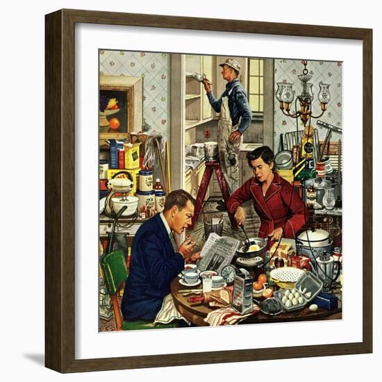 "Home Improvement", December 5, 1953-Stevan Dohanos-Framed Giclee Print