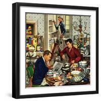 "Home Improvement", December 5, 1953-Stevan Dohanos-Framed Giclee Print