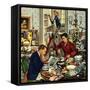 "Home Improvement", December 5, 1953-Stevan Dohanos-Framed Stretched Canvas