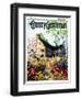 "Home in Springtime," Country Gentleman Cover, April 1, 1930-Nelson Grofe-Framed Premium Giclee Print