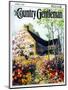 "Home in Springtime," Country Gentleman Cover, April 1, 1930-Nelson Grofe-Mounted Premium Giclee Print