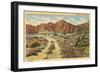 Home in the Desert, San Diego County, California-null-Framed Art Print